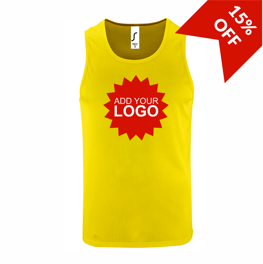 SOL'S Sporty Performance Tank Top Printed with Your Logo