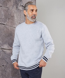 Front Row Sweatshirt with striped cuffs