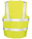 Result Core Core zip ID safety tabard yellow back view