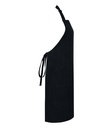 Brand Lab Denim Adjustable Bib Pocket Apron Black Side View