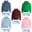 20 Gildan Heavy Blend Hooded Sweatshirts Printed with your logo for €339