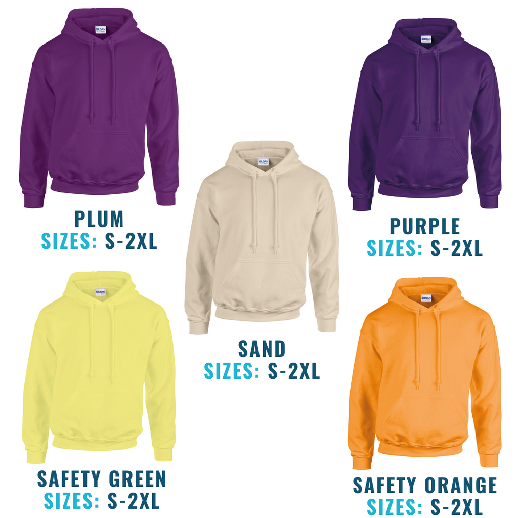 20 Gildan Heavy Blend Hooded Sweatshirts Printed with your logo for €339