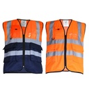 Cargo Hi-Vis Executive Vest Multi Pockets & ID Holder 1327