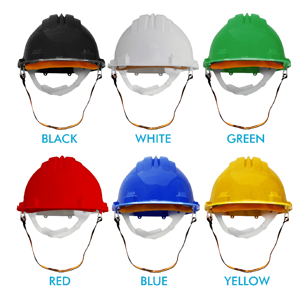20 Hard Hats with Chinstrap + Free Printed Logo for €199