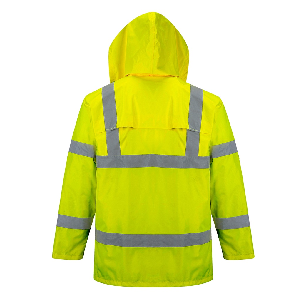 Portwest Hi-vis Rain Jacket (H440) - Yellow Back