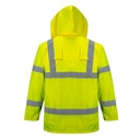 Portwest Hi-vis Rain Jacket (H440) - Yellow Back