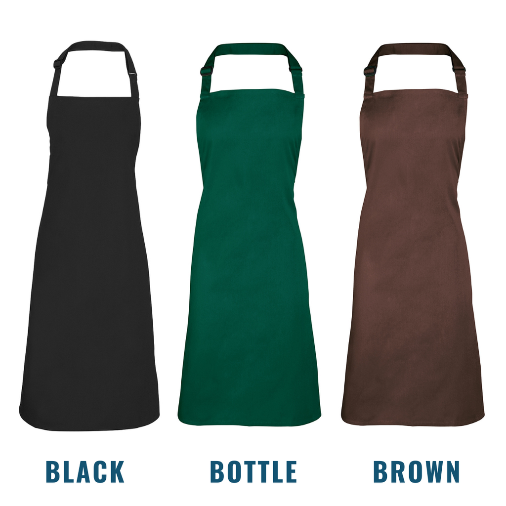 20 of our Premier Bib Aprons + Free Printed Logo for €219