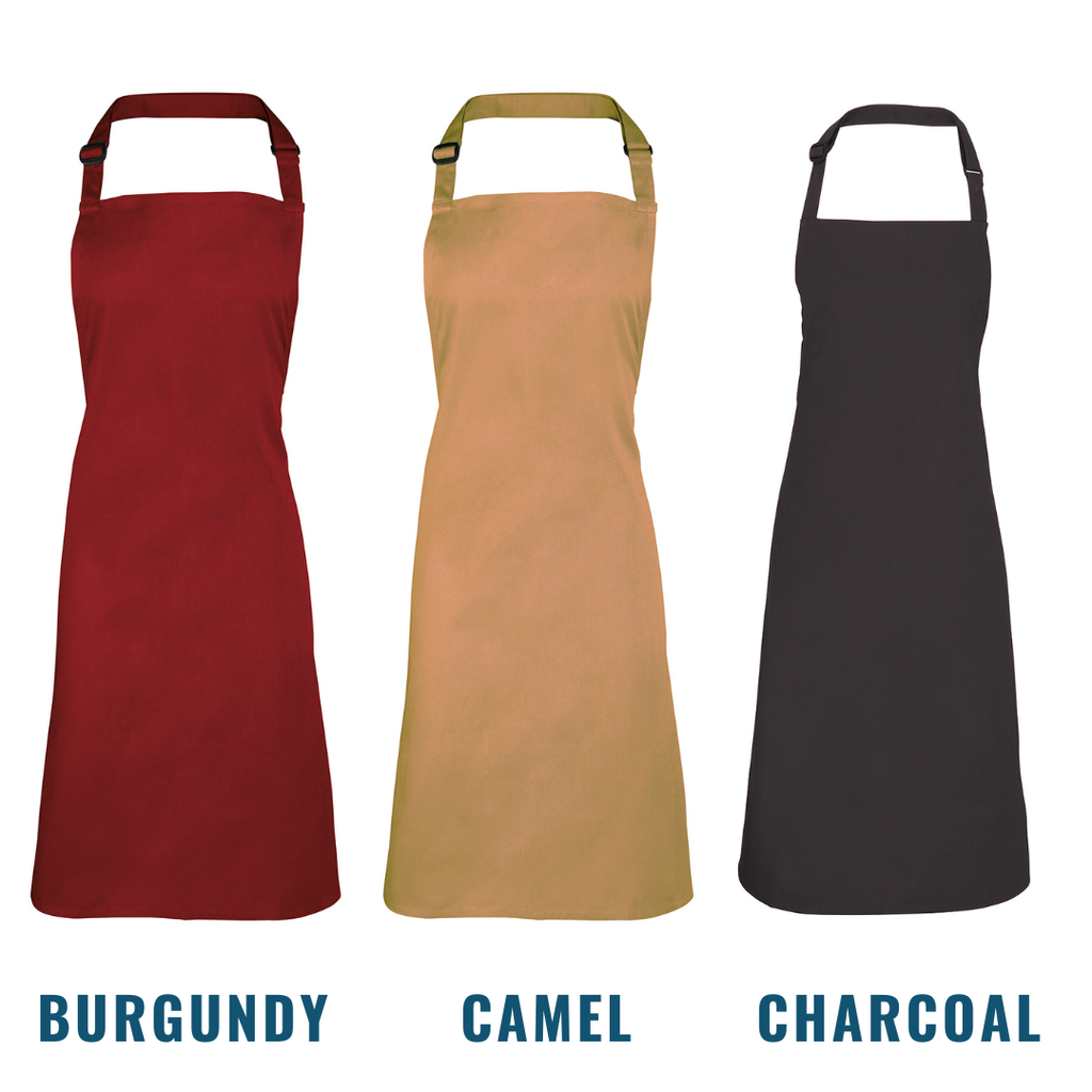 20 of our Premier Bib Aprons + Free Printed Logo for €219