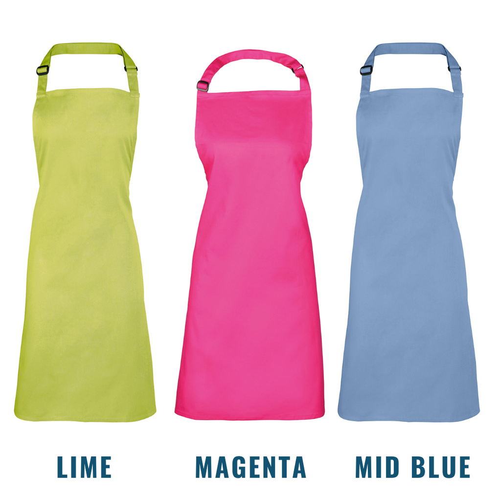 20 of our Premier Bib Aprons + Free Printed Logo for €219