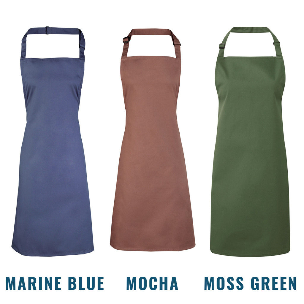 20 of our Premier Bib Aprons + Free Printed Logo for €219