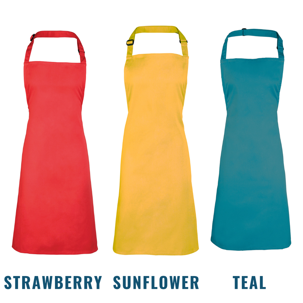 20 of our Premier Bib Aprons + Free Printed Logo for €219