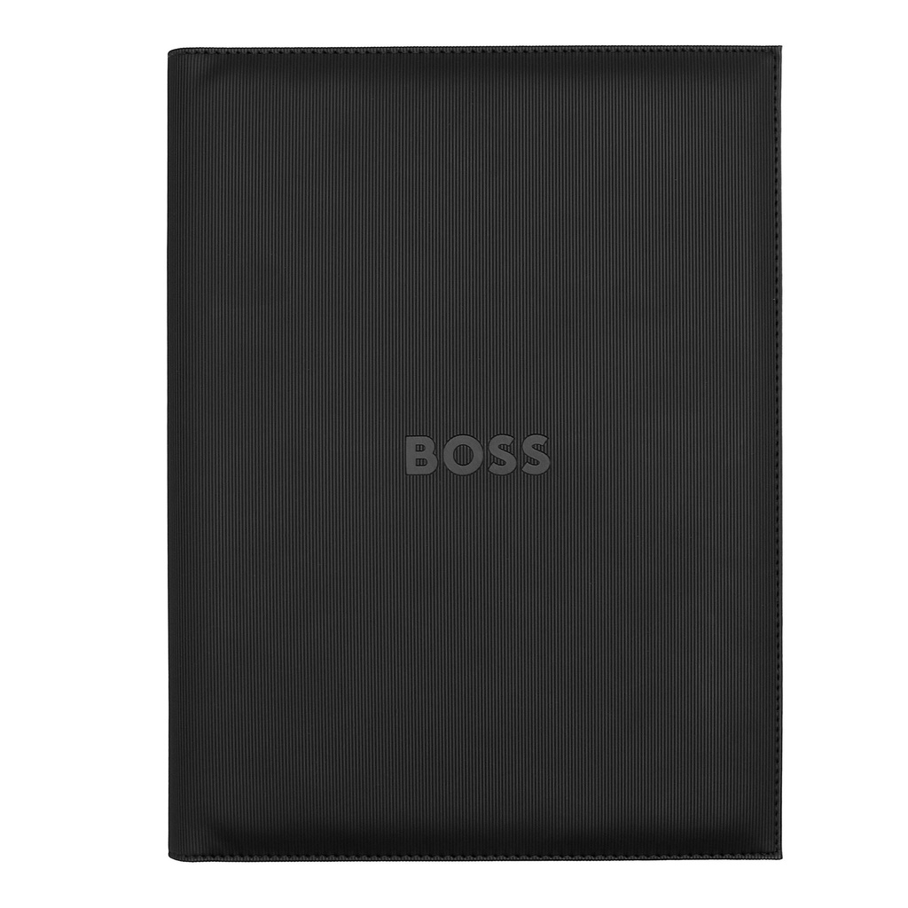 HUGO BOSS Formation Line Black A4 Folder