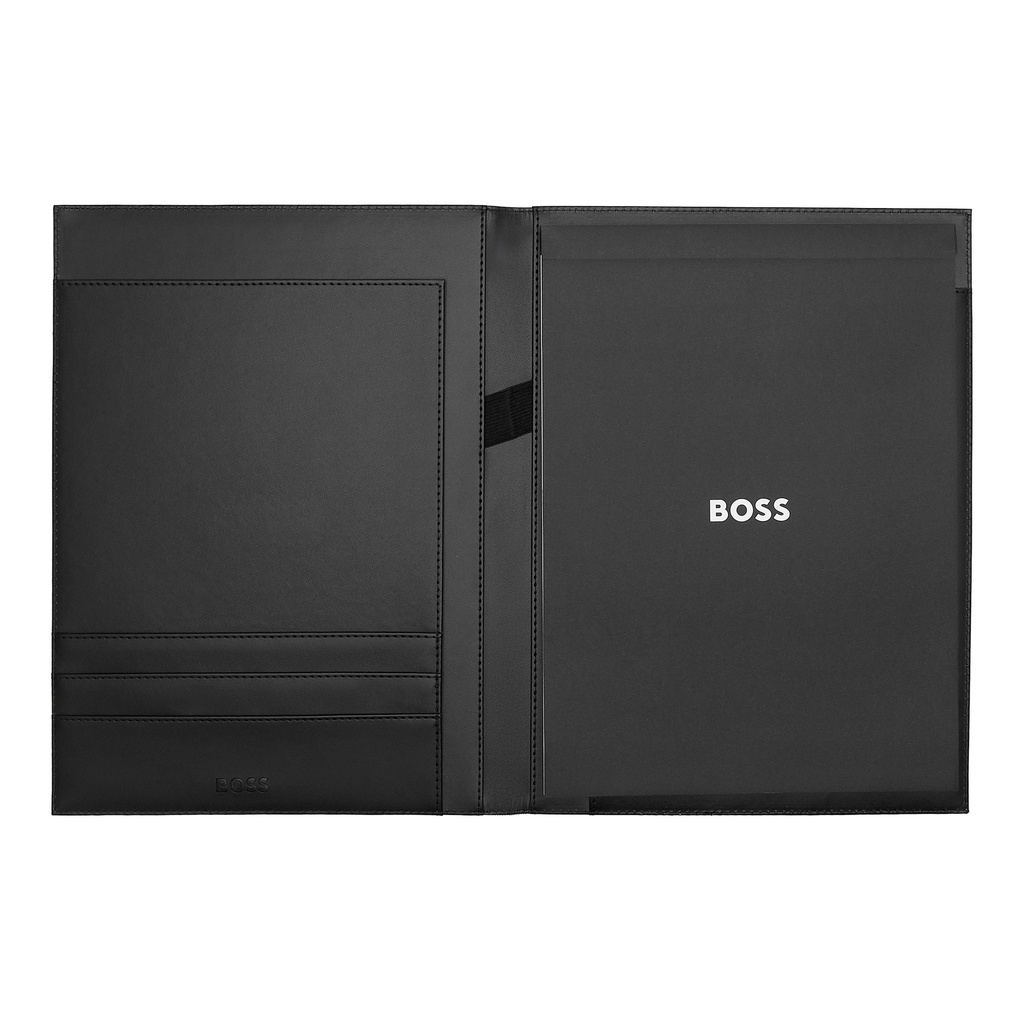 HUGO BOSS Formation Line Black A4 Folder