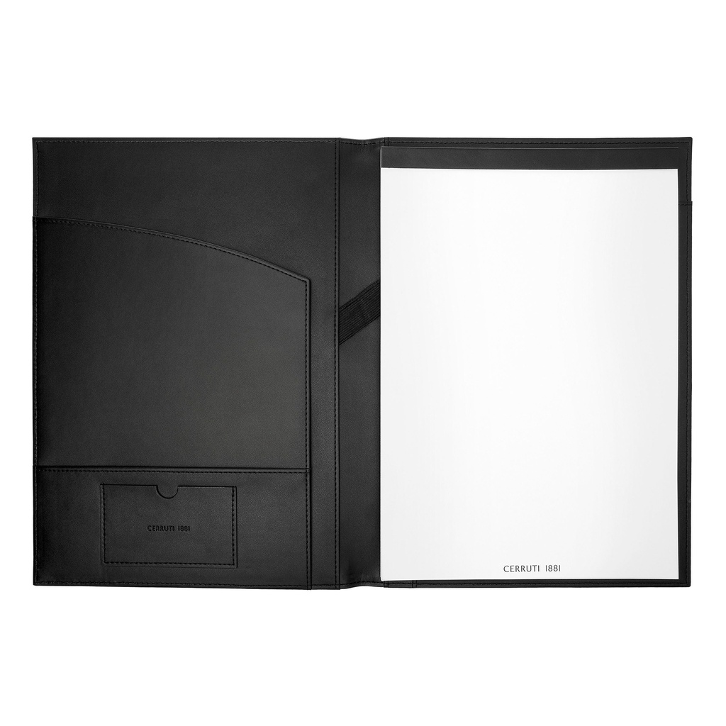 CERRUTI 1881 Delano Taupe & Black A4 Folder
