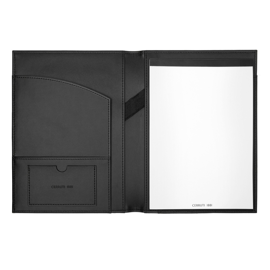 CERRUTI 1881 Delano Taupe & Black A5 Folder