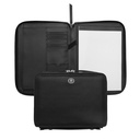 CERRUTI 1881 Regent Black Zipped A5 Conference Folder