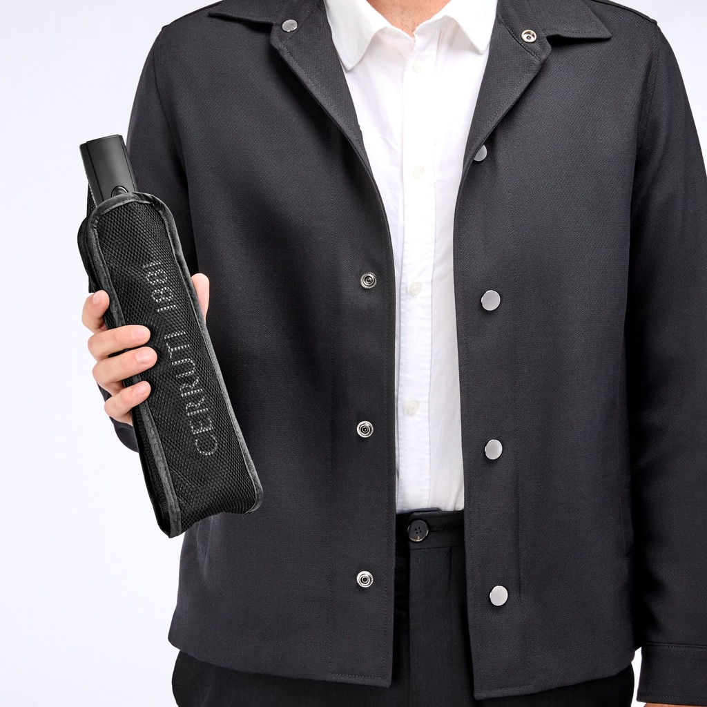 CERRUTI 1881 Islington Black Picket Umbrella