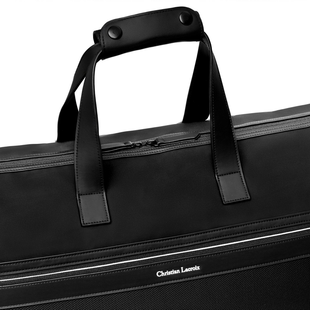 Christian Lacroix Whiteline Black Travel Bag