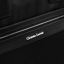 Christian Lacroix Whiteline Black Document Bag
