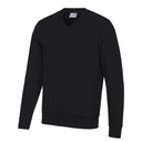 [AC003] AWDis Academy Academy v-neck sweatshirt (XS, Academy Black)