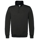 [BA406] B&C Collection B&C ID.004 ¼ zip sweatshirt (S, Black)