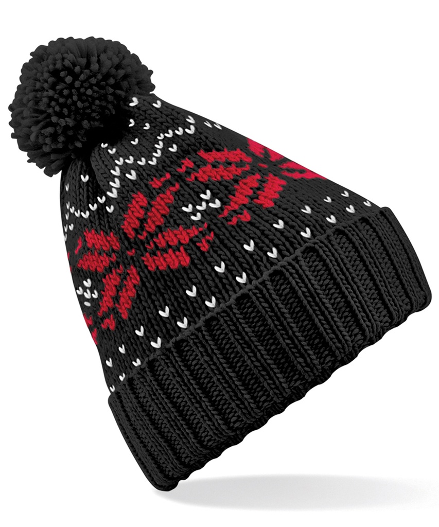 Beechfield Fair Isle snowstar beanie