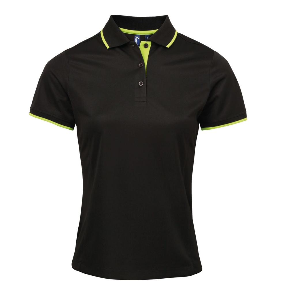 Premier Women's contrast Coolchecker® polo