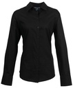 [PR334] Premier Women's signature Oxford long sleeve shirt (8, Black)