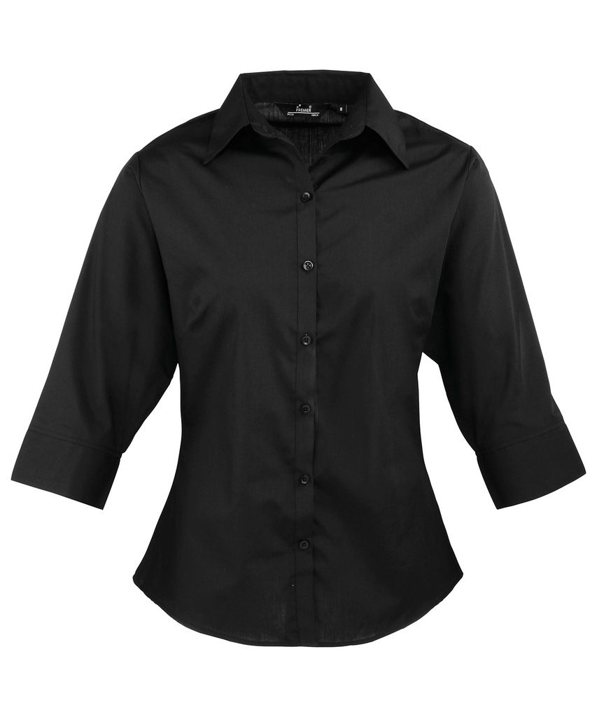 Premier Women's ¾ sleeve poplin blouse