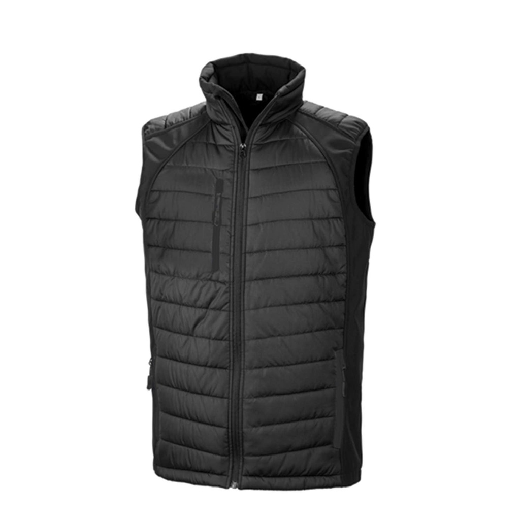 Result Recycled compass padded softshell gilet