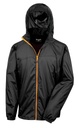 [R189X] Result Urban Outdoor HDi quest lightweight stowable jacket (XS, Black/Orange)