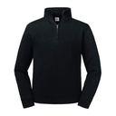 [J270M] Russell Europe Authentic ¼ zip sweatshirt (XS, Black)