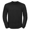 [J013M] Russell Europe Heavy-duty crew neck sweatshirt (XS, Black)