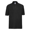 [J539B] Russell Europe Kids polo shirt (12, Black)