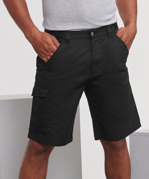 Russell Europe Polycotton twill workwear shorts
