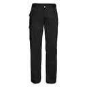 [J001M] Russell Europe Polycotton twill workwear trousers (28R, Black)