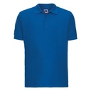 [J577M] Russell Europe Ultimate classic cotton polo (XS, Azure)