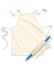 [WM362] Westford Mill Fairtrade cotton junior craft apron (Natural)