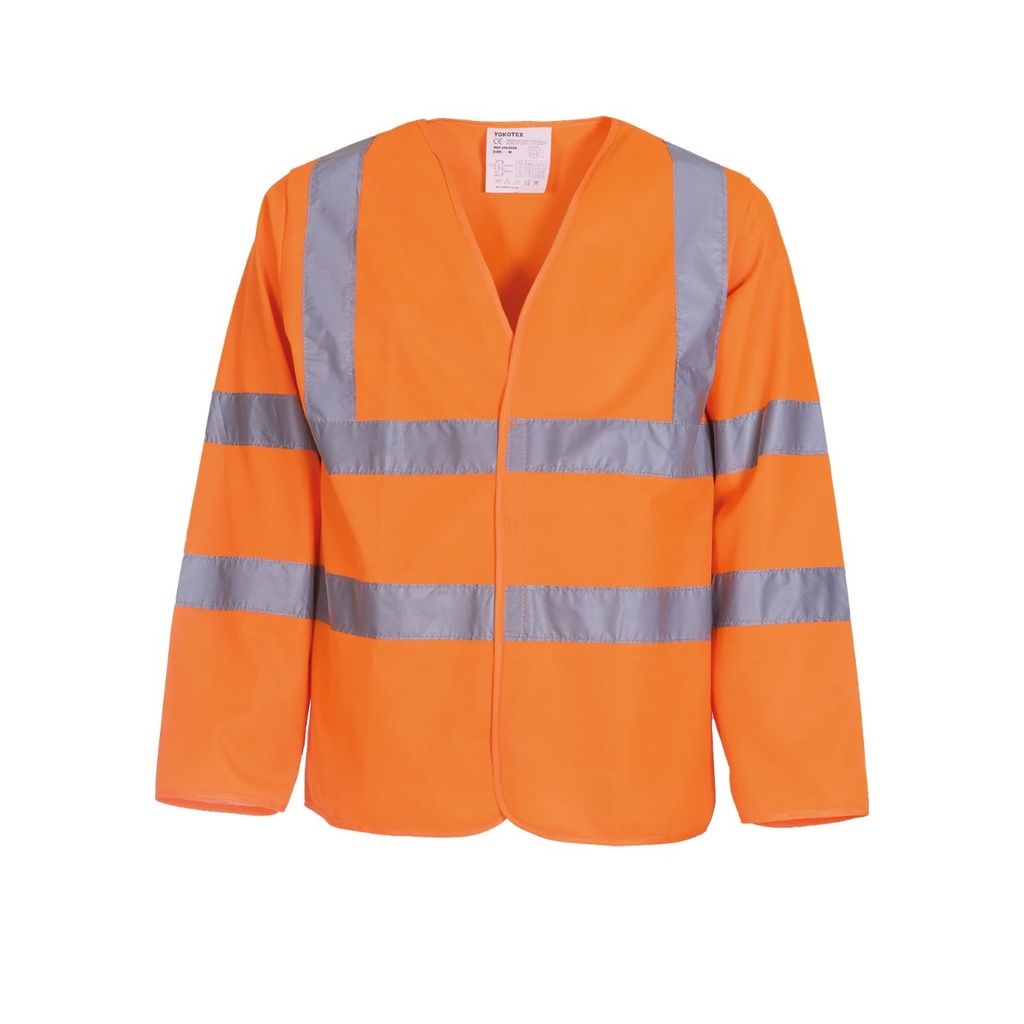 Yoko Hi-vis long sleeve waistcoat (HVJ200)