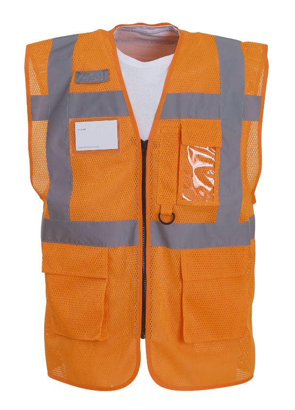 Yoko Hi-vis cool open-mesh executive waistcoat