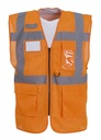 [YK015] Yoko Hi-vis cool open-mesh executive waistcoat (S, Orange)