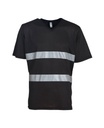 [YK018] Yoko Hi-vis top cool super light v-neck t-shirt (HVJ910) (S, Black)