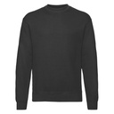 [SS200] Fruit of the Loom Classic 80/20 set-in sweatshirt (S, Black)