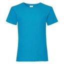 [SS005] Fruit of the Loom Girls valueweight T (34, Azure Blue)