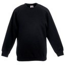 [SS271] Fruit of the Loom Kids classic raglan sweatshirt (34, Black)