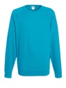 [SS970] Fruit of the Loom Lightweight raglan sweatshirt (S, Azure Blue)