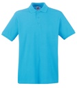 [SS255] Fruit of the Loom Premium polo (S, Azure Blue)