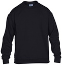 [GD56B] Gildan Heavy Blend youth crew neck sweatshirt (XS, Black)