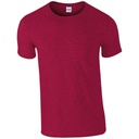 [64000] Gildan Softstyle adult ringspun t-shirt (S, Antique Cherry Red)