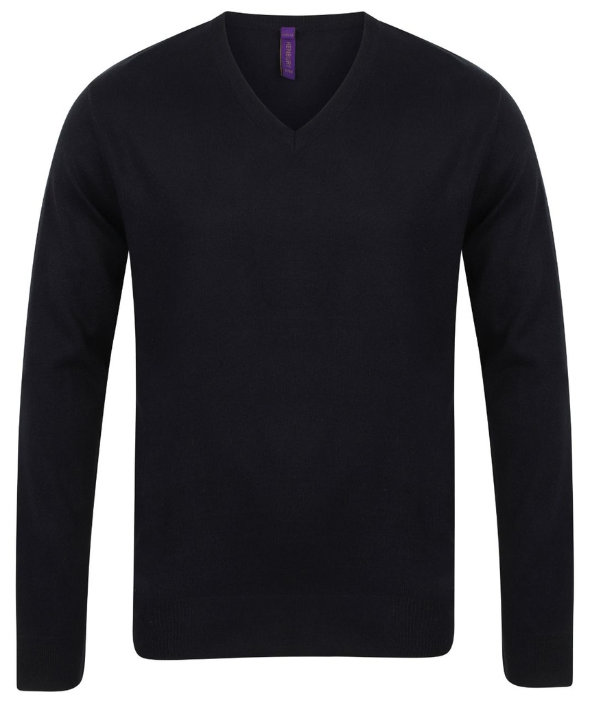 Henbury 12 gauge v-neck jumper